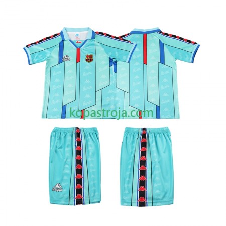 Billiga Fotbollströjor FC Barcelona Retro Barn Borta tröja 1996 1997 Kortärmad